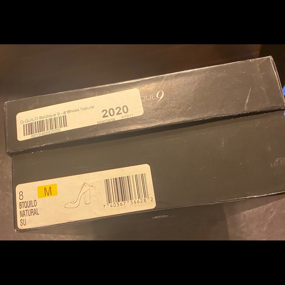 Boutique 9 Block Heel Suede Pumps (Oatmeal Color) - Picture 9 of 9